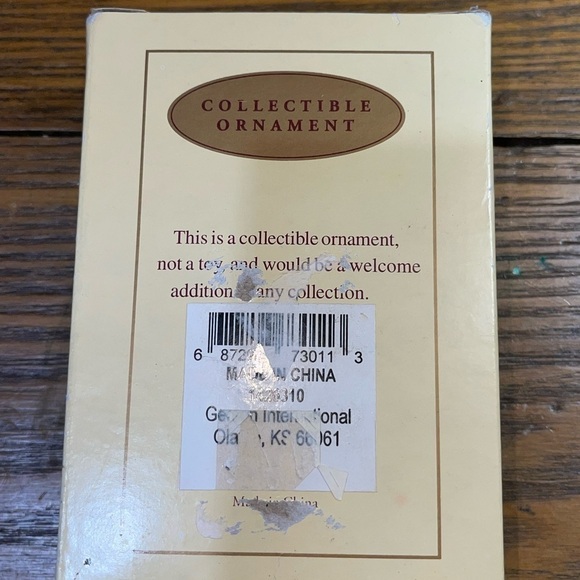 Vintage Victorian Christmas Ornament Bisque Velvet Dresses Girls - Picture 5 of 5